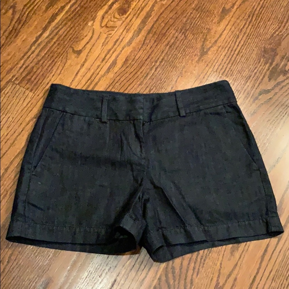 LOFT dark blue jean shorts